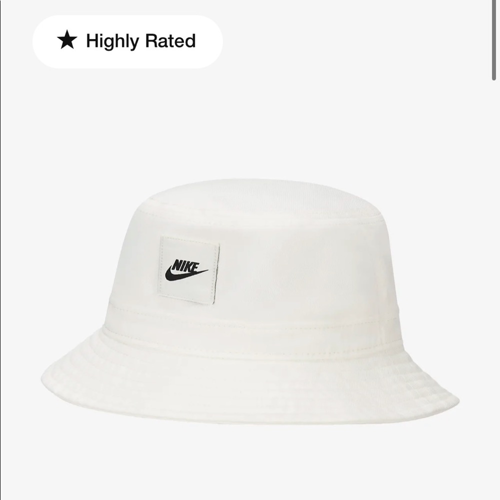 Nike white bucket hat size S